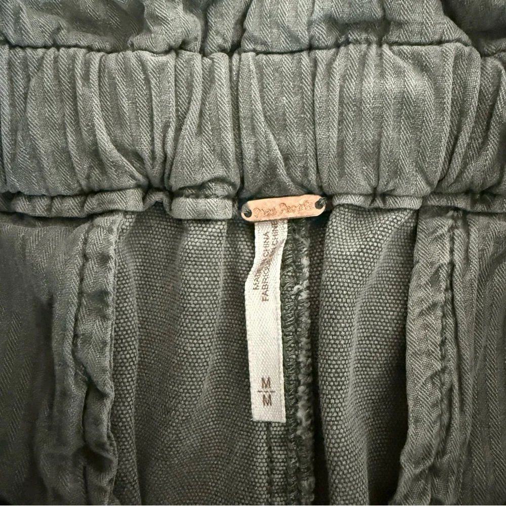 Free People Boho Margate Trouser Paperbag Tie Waist Pants Size M - Picture 8 of 13